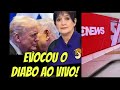 JORNALISTA DA GLOBO EVOCA O DIABO AO VIVO