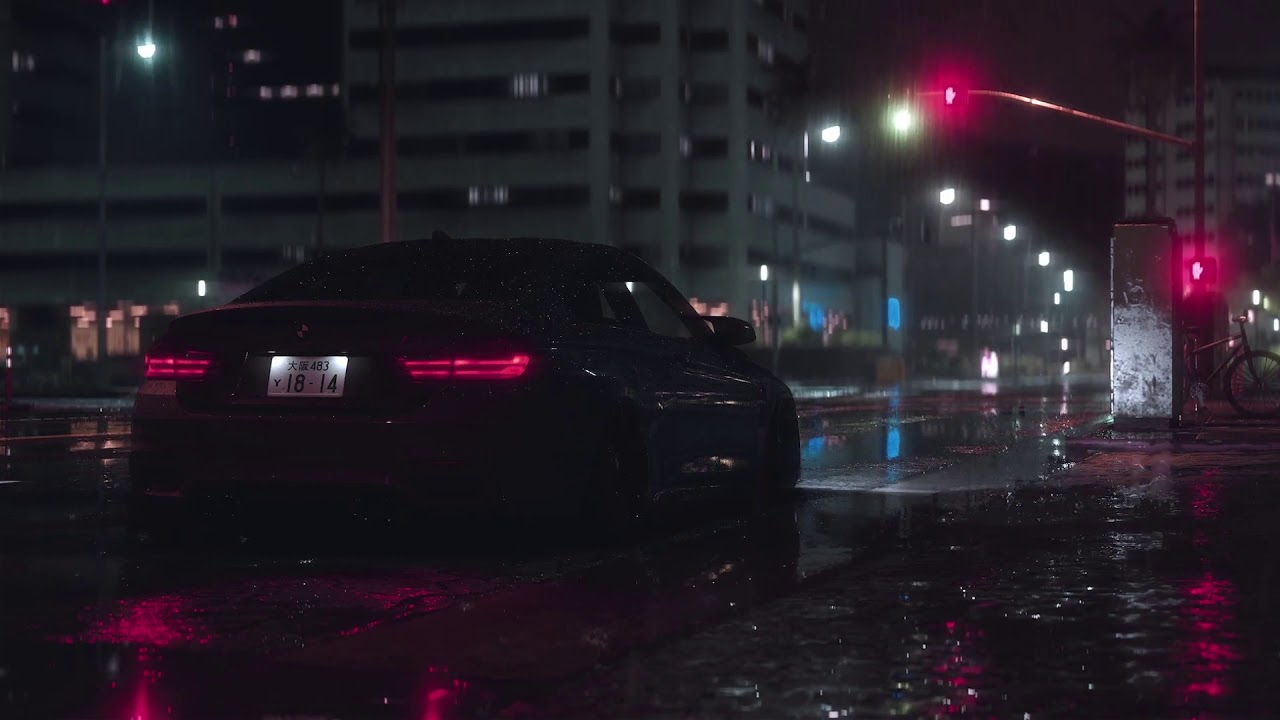 Bmw M4 In The Night Rain Live Wallpaper Youtube