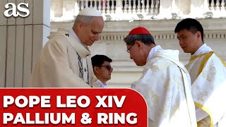 POPE LEO receives PALLIUM, Fisherman's RING during inaugural MASS