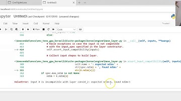 ValueError Input 0 is incompatible with layer conv2d