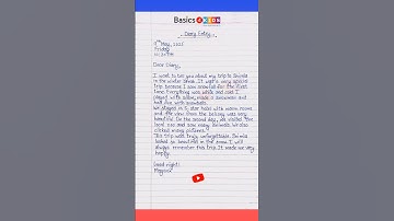 Diary Entry About My Winter Break Trip to Shimla | Diary Entry for Kids | Diary Entry Practice