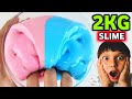 🦄2KG UNICORN GLOSSY SLIME🦄 How to make Thick &amp; Glossy Unicorn Slime with Fevicol at home easy [ASMR]
