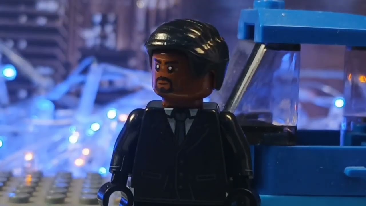 Если черный человек, едет в хорошей машине... |Люди в чёрном 3 | Лего анимация 