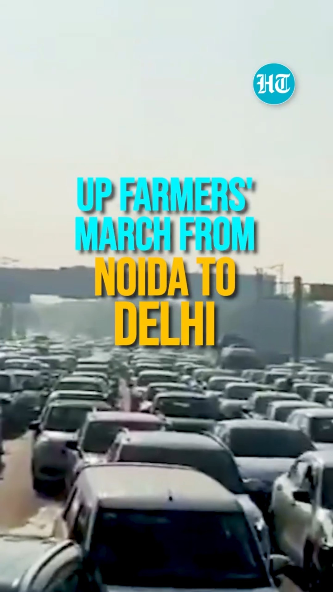 Major Traffic Jam At DND flyway As Security Tightened Over Farmers' March