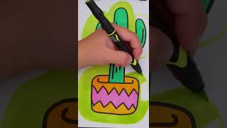 Full Spike Up Your Creativity! Fun Ideas for Coloring Cacti #shorts Guide