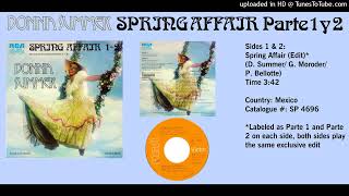 Donna Summer -  Spring Affair (Single Edit - Mexico)