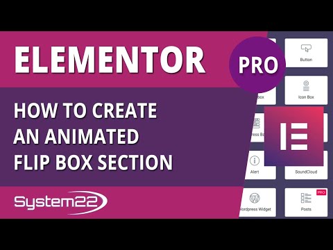 Elementor Pro How To Create An Animated Flip Box Section