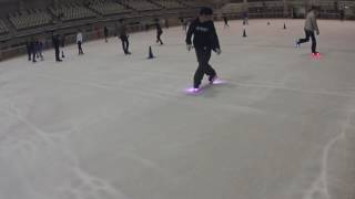 Freestyle Ice Skating with LED lights @ Ginga Arena, Kanagawa Prefecture