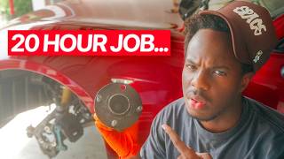 Working on Cars is NOT for the weak...