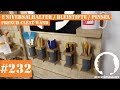 Der Stöpselkopf #232 Universalhalter für Bleistifte, Pinsel, Cuttermesser u.s.w. | French Cleat Wand