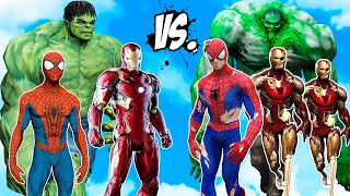 Team Iron Man &amp; Spider man &amp; Incredible Hulk vs Zombie Hulk &amp; Iron Man Zombie &amp; Spider man Zombie