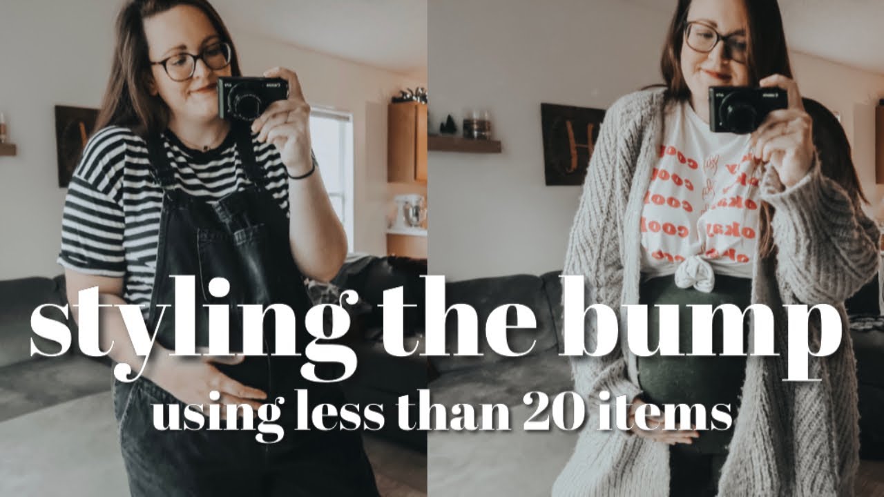 STYLING THE BUMP WITH LESS THAN 20 ITEMS | TRY ON MATERNITY CAPSULE WARDROBE