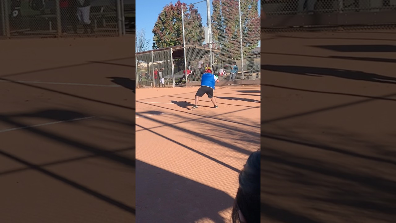 Pokémon trainer plays softball 