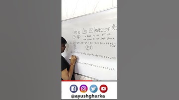 Trick to Find Sum of Any 10 consecutive Numbers #shorts