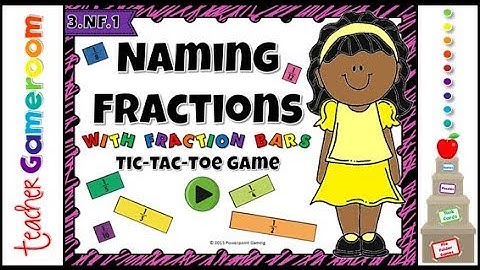 Identifying Fractions Tic-Tac-Toe Powerpoint Game