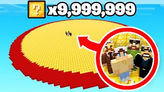 Minecraft, But Lucky Blocks = The World Size!
