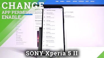 How to Change Apps Permissions in Sony Xperia 5 II - Manage App Permissions Settings