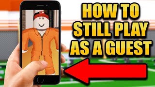 Guests Are Being Removed From Roblox... BUT YOU CAN STILL BE ONE!! (Roblox Jailbreak Mobile) Guests Are Being Removed From Roblox... BUT YOU CAN STILL BE ONE!! (Roblox Jailbreak Mobile)