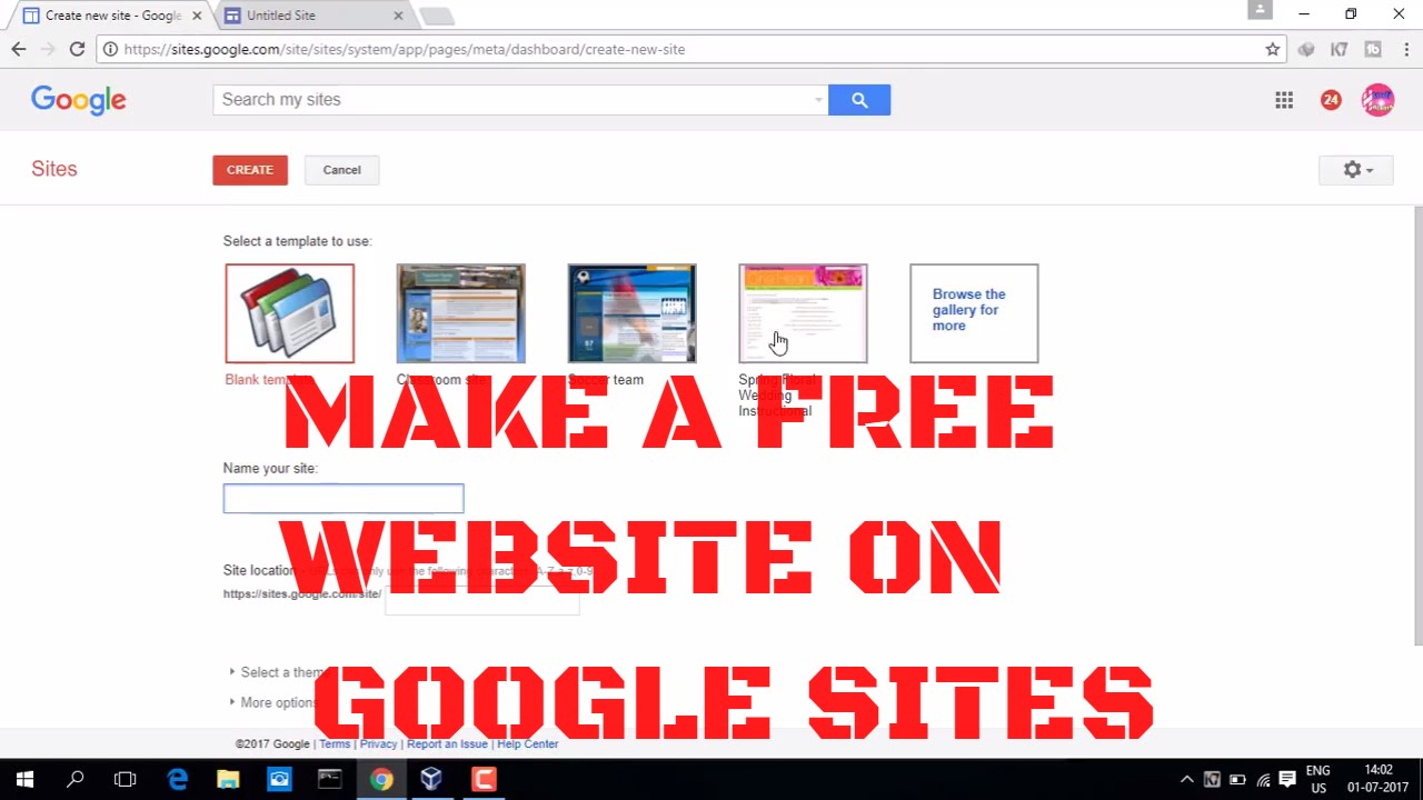 How to make a website for free in hindi  Google sites - YouTube