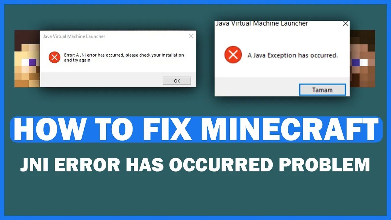 HOW TO FIX MINECRAFT ALL VERSIONS JNI ERROR HAS OCCURRED PROBLEM - YouTube How To Fix Minecraft All Versions Jni Error Has Occurred Problem - Youtube
