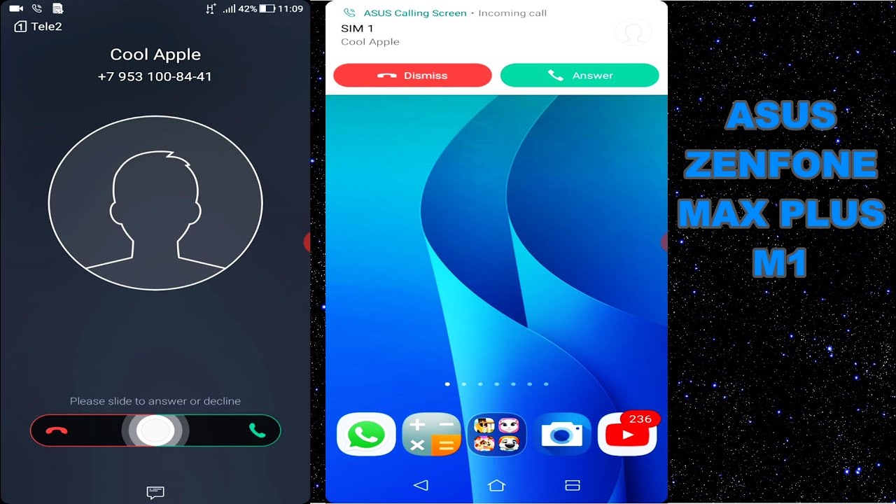 ASUS ZenFone Max Plus (M1) screen recorder/ Incoming call - YouTube