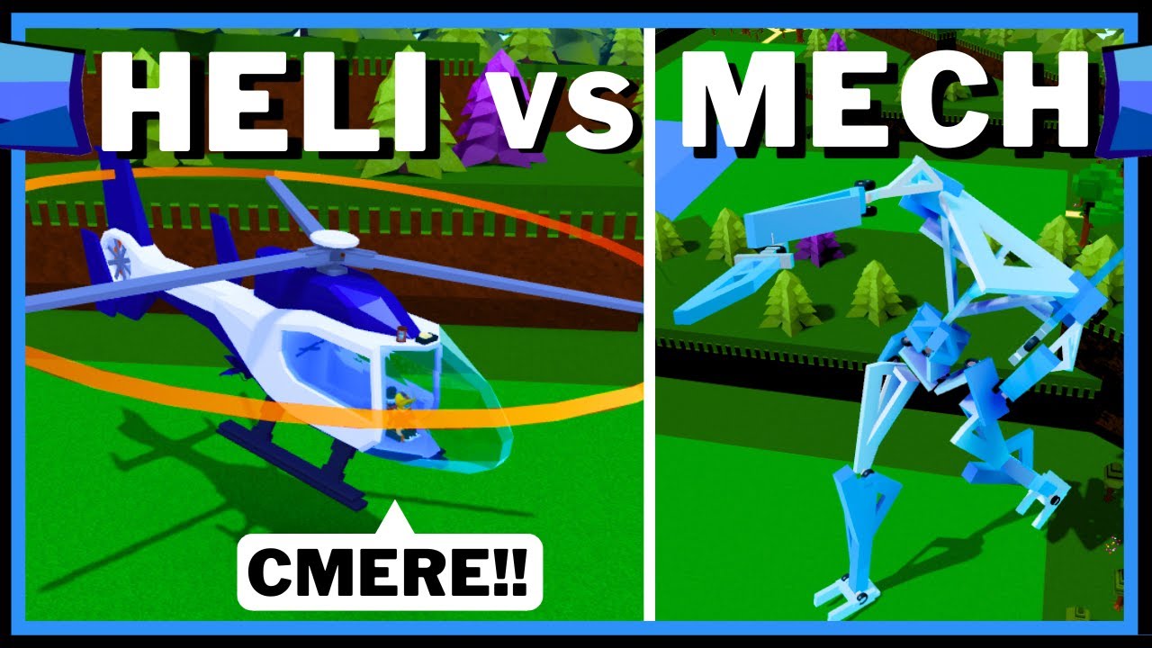 БИТВА ВЕРТОЛЕТОВ ПРОТИВ МЕХОВ!! (Трюк по сборке) в ROBLOX: Построй лодку ради сокровищ