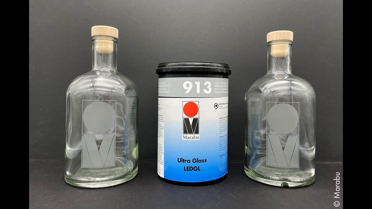 Printing Matt Surfaces on Glass with the LEDGL 913 from Marabu