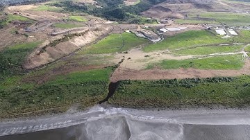 Sediment plumes in Okura estuary and Karepiro Bay