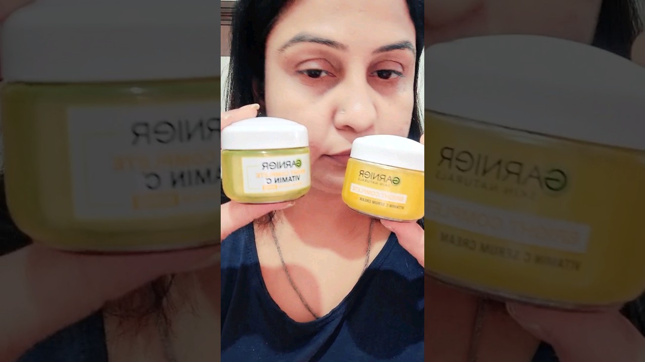skin waiting cream /Garnier Bright complete Vitamin C serum cream SPF 40+++ #skincare #trending