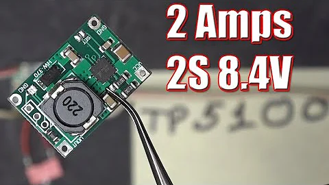 Review: TP5100 module Li-ion battery charging board for 1S 4.2V and 2S @ 8.4V