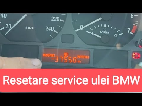 Resetare service ulei BMW, oil service interval reset - YouTube
