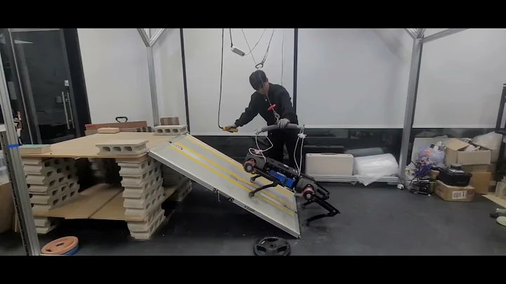 [PongBot-Q] Walking on 30 degree Slope