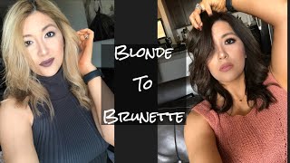 HOW TO BLONDE TO BRUNETTE AT HOME | HOW TO FILL BLEACHED HAIR