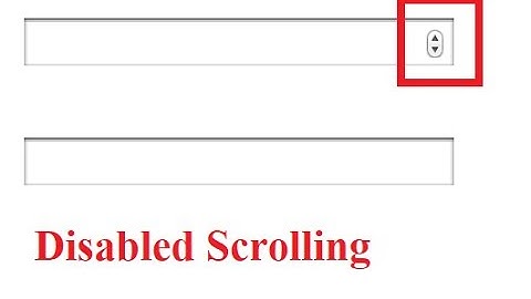 How to Disabled Scrolling From Input Type Number Field (Html , PHP , CSS)