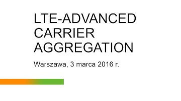 Plus - LTE-ADVANCED CARRIER AGGREGATION 1800/2600 - DEMO