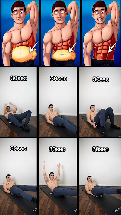 Best home workout to lose belly fat at home !! 😱