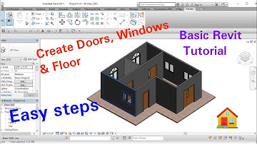 How to create doors and windows and floor in  REVIT easy method Basic Tutorial