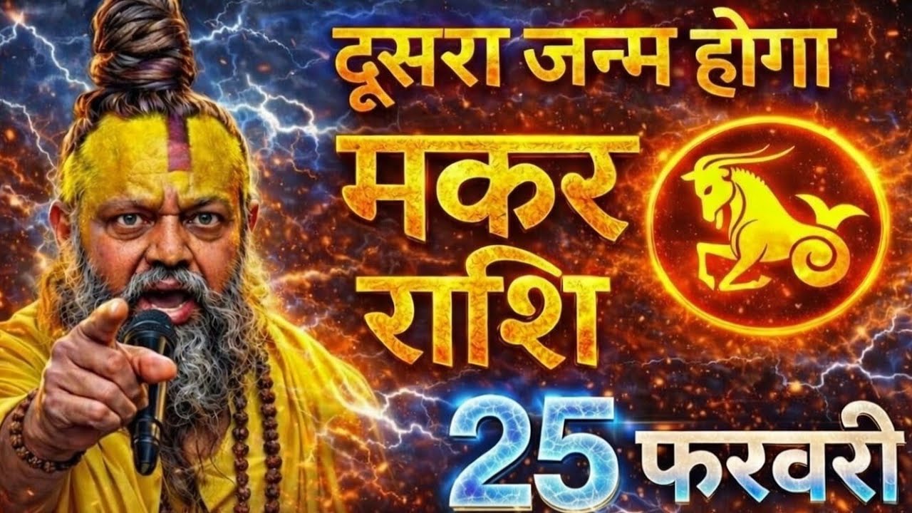 मकर राशि वालों 25 फरवरी दूसरा जन्म लेना पड़ेगा सच सुनकर पागल हो जाओगे। Makar Rashi #astrology