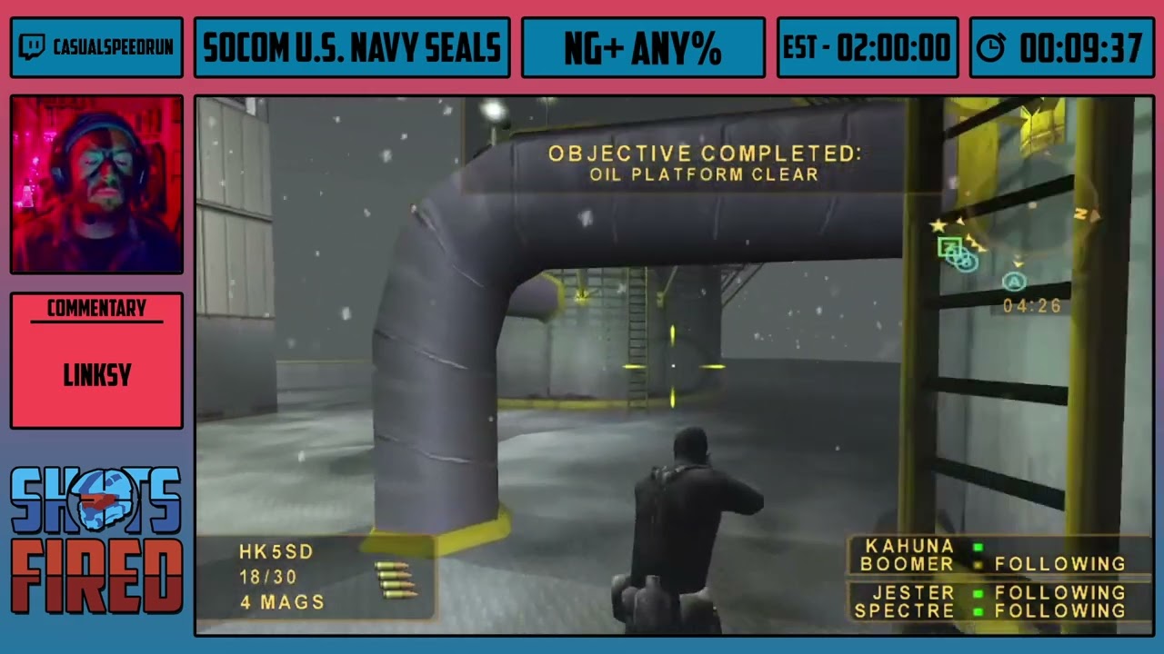 [Shots Fired - Domination] SOCOM U.S. Navy SEALs - NG+ Any% by casualspeedrun