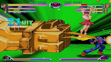 Mvc2 sakura jin gambit 100% combo