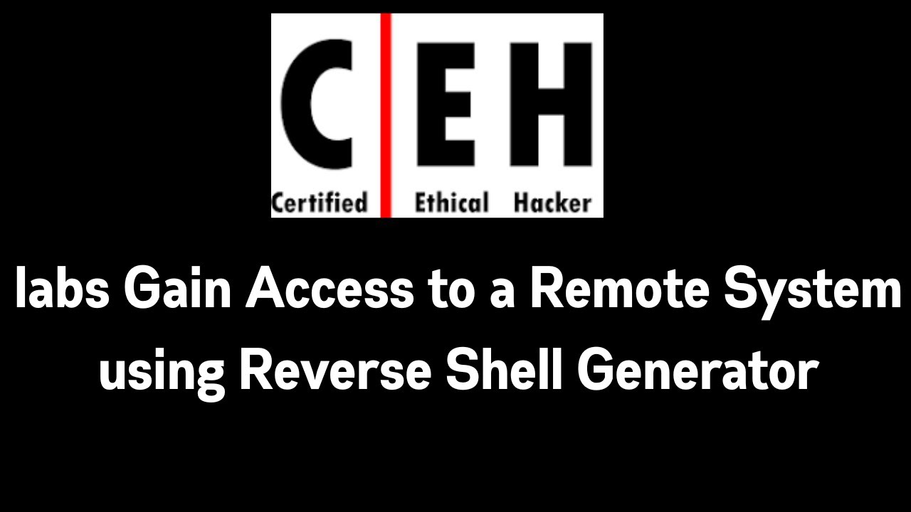 Reverse Shell Generator Lab | CEH course lab - YouTube