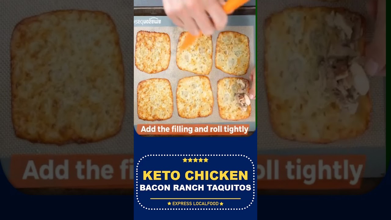 Keto Chicken Bacon Ranch Taquitos Youtube