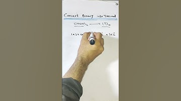 How to Convert Binary into Decimal?#how #conversion #binary #decimal #digitalelectronics #technology