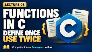 Functions in C Made Simple | Learn with AI | Lecture 8