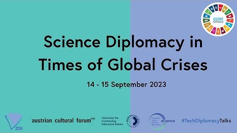 Panel Talk: Science Diplomacy in Times of Global Crises - Opening Event