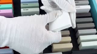 Pure Acrylic Solid Surface Color Sample Display
