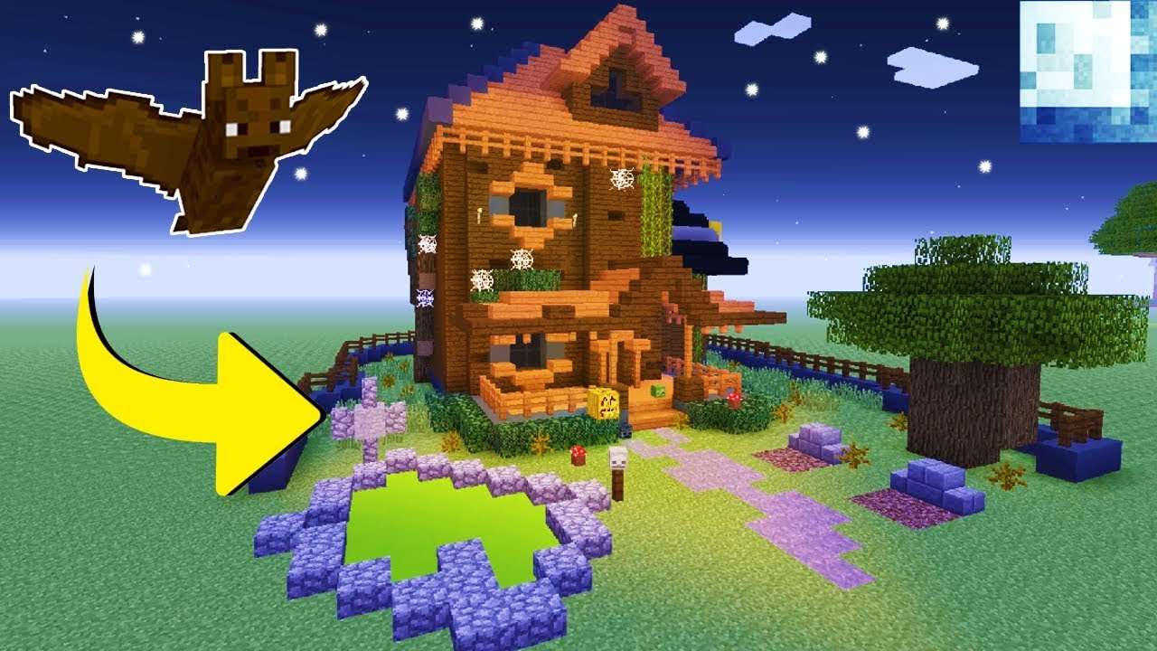  Minecraft  Tutorial How To Make A Haunted House Halloween  