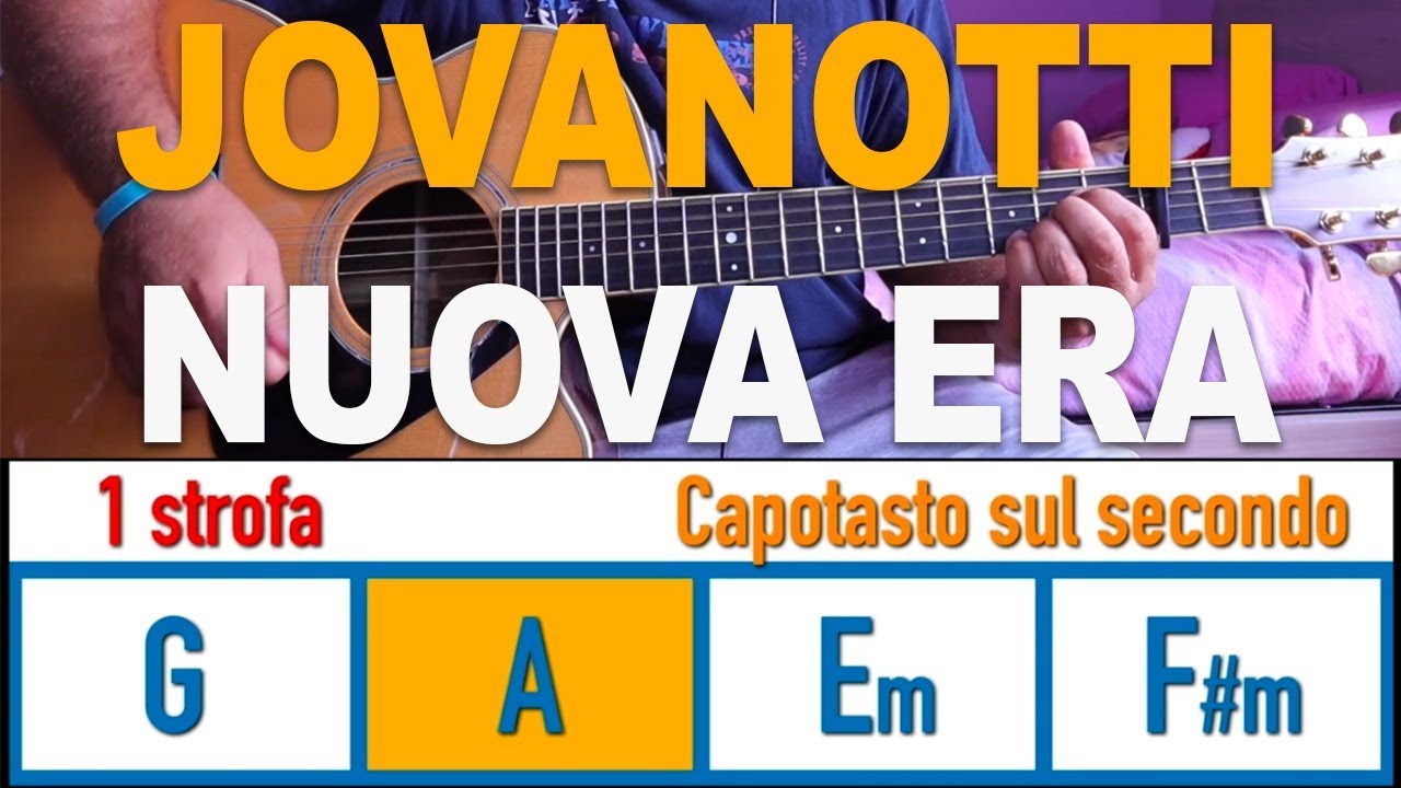 JOVANOTTI NUOVA ERA Tutorial Chitarra YouTube
