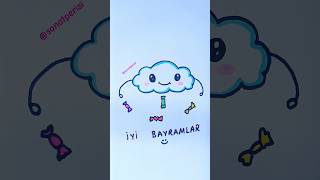 Şeker Bayramı Çizimi İyi Bayramlar