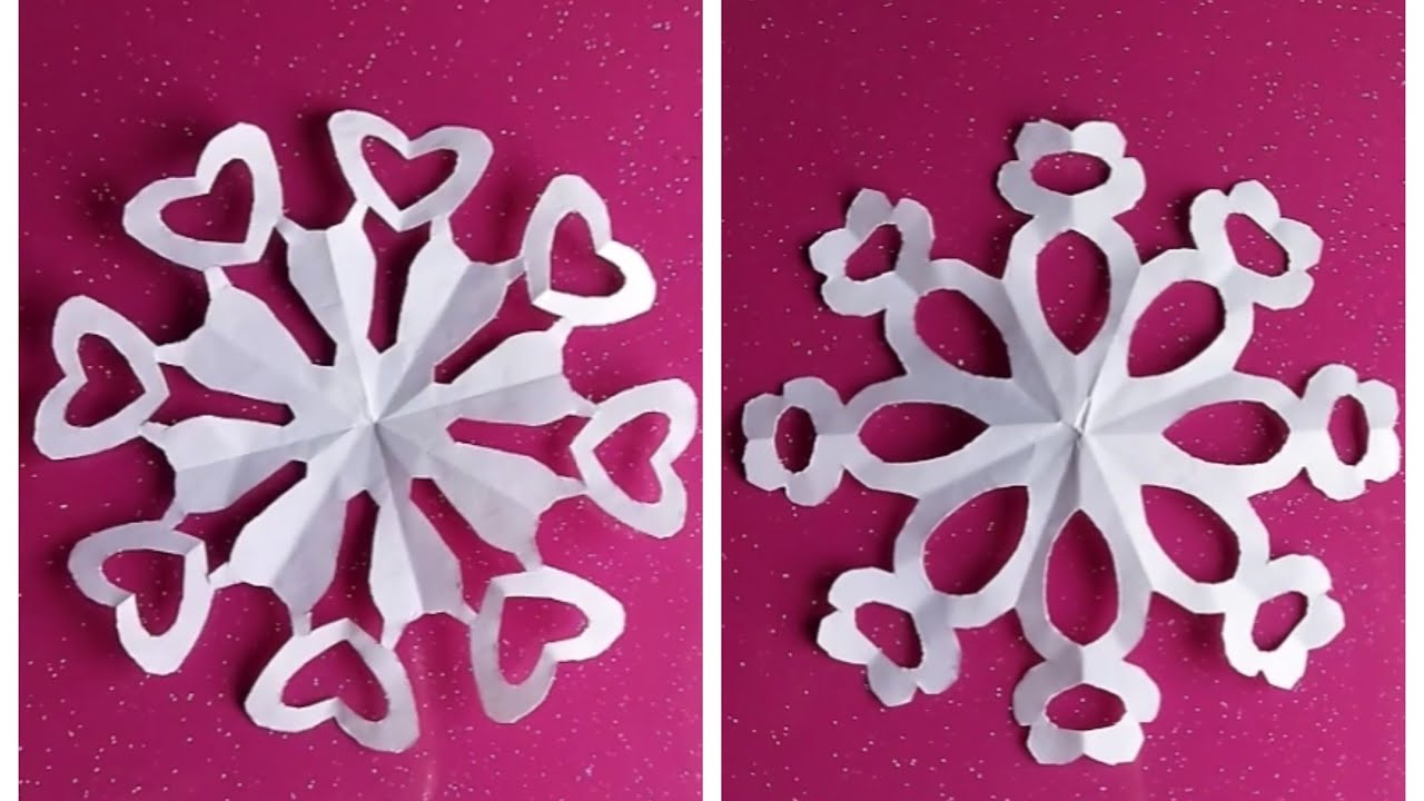 How to make a snowflake । DIY । snowflake । papercraft । youtubevideo । ytvideo । 
